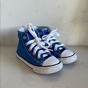 Converse Blue High-Top Sneakers with White Accents